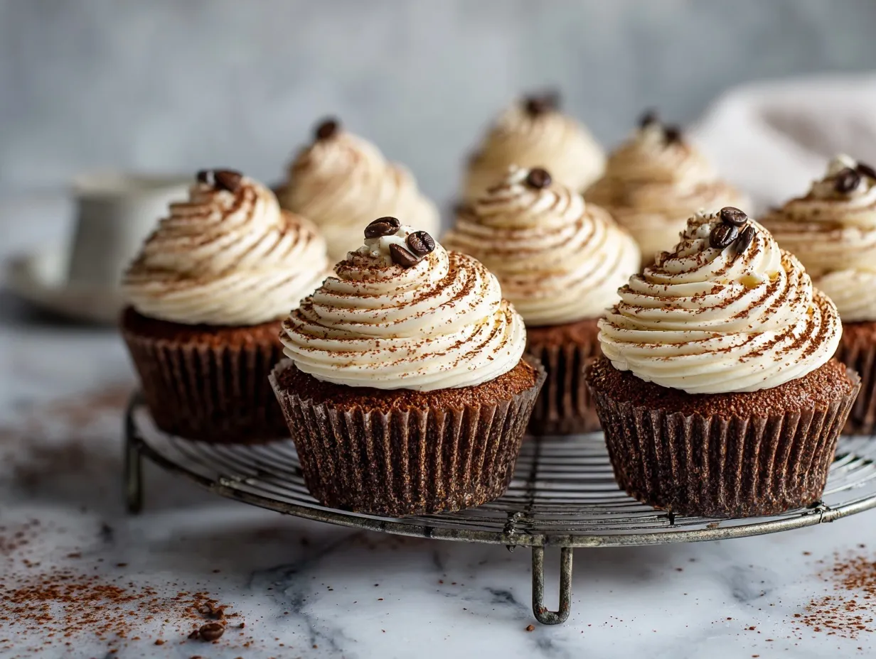 chocolate tiramisu cupcakes preparation steps