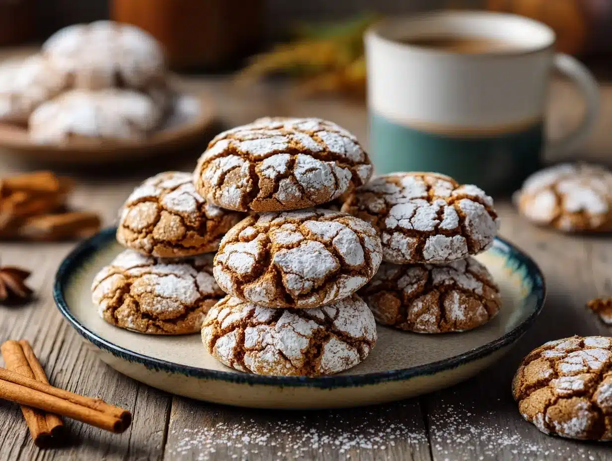 Cinnamon Coffee Crinkles preparation steps