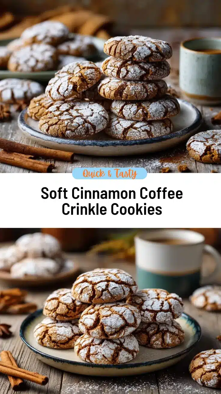 Cinnamon Coffee Crinkles recipe