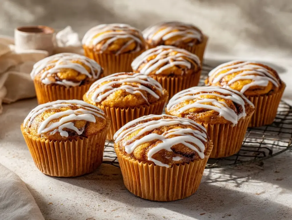 cinnamon roll muffins - featured image