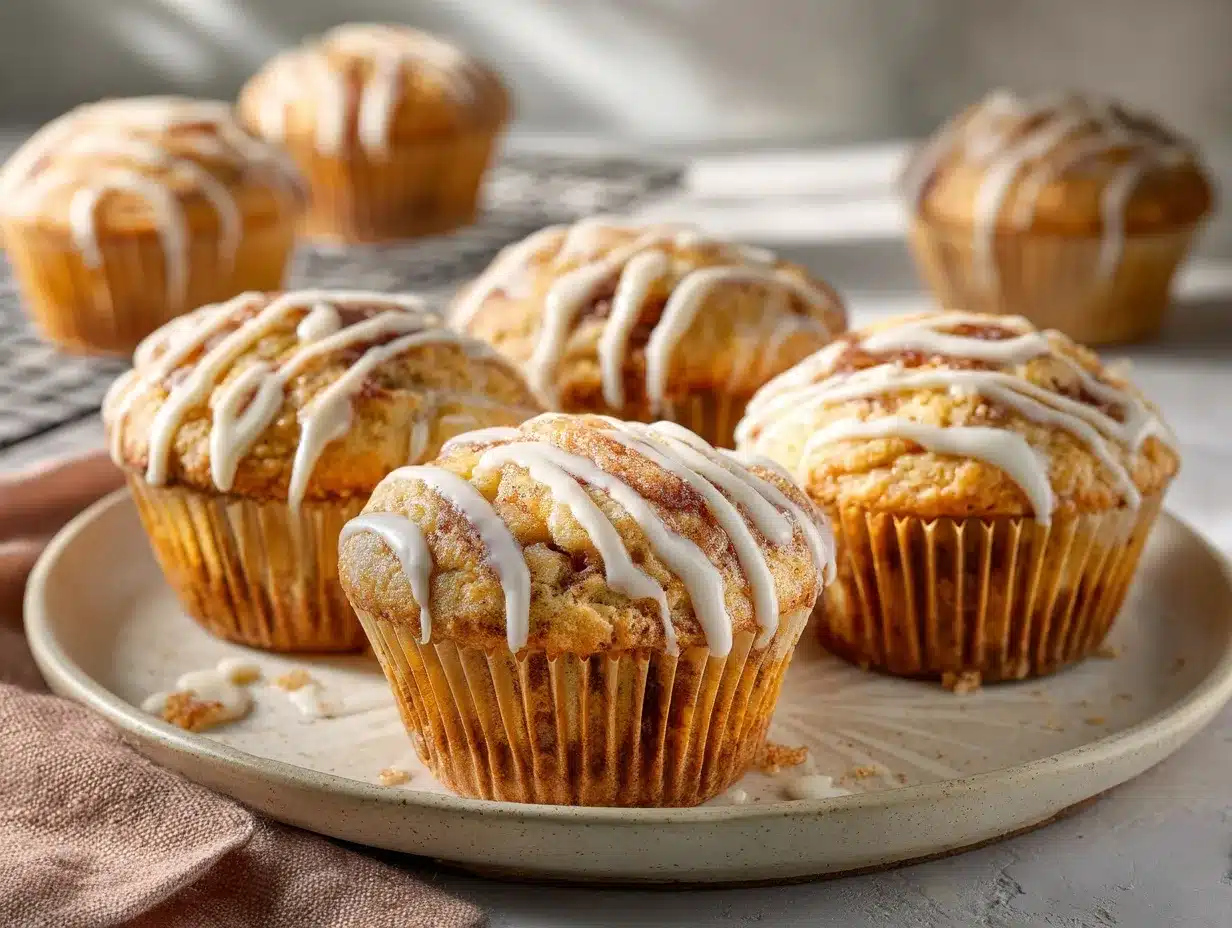 cinnamon roll muffins preparation steps
