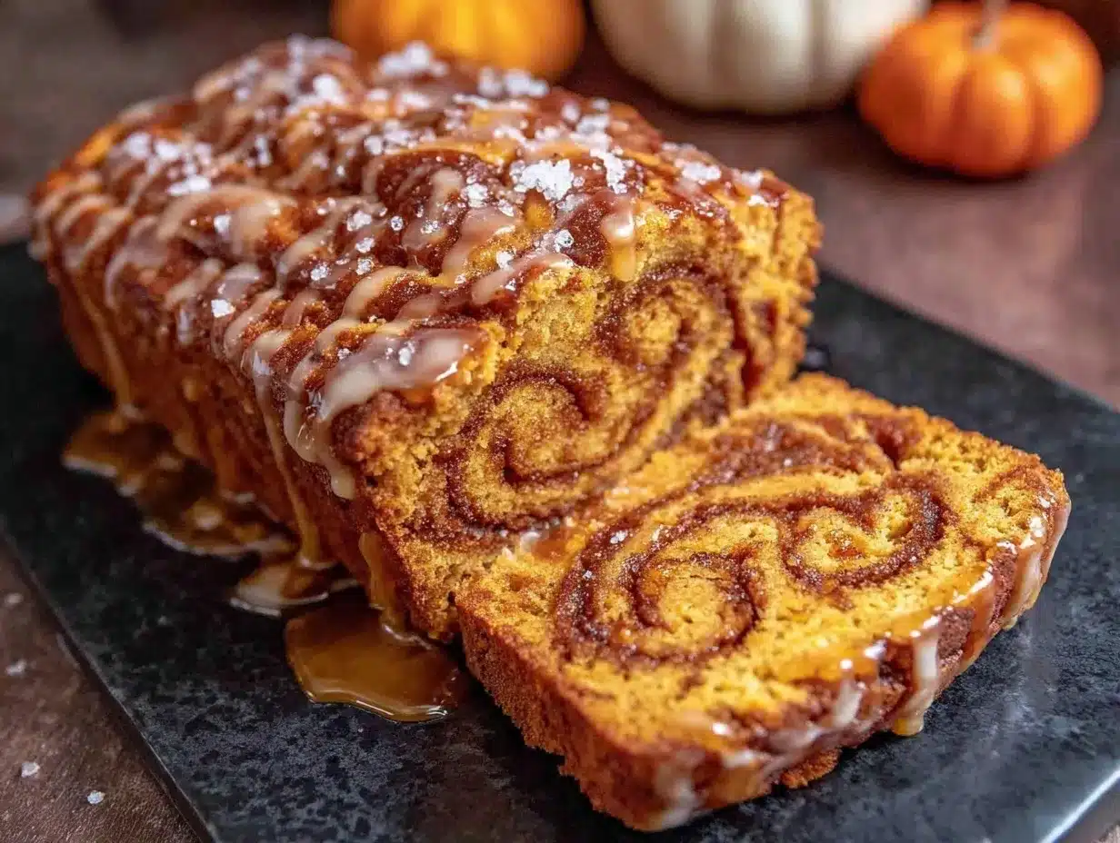 cinnamon swirl pumpkin bread preparation steps