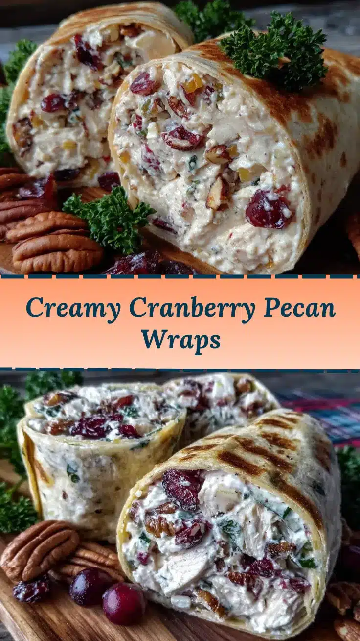 Cranberry Pecan Chicken Wraps recipe
