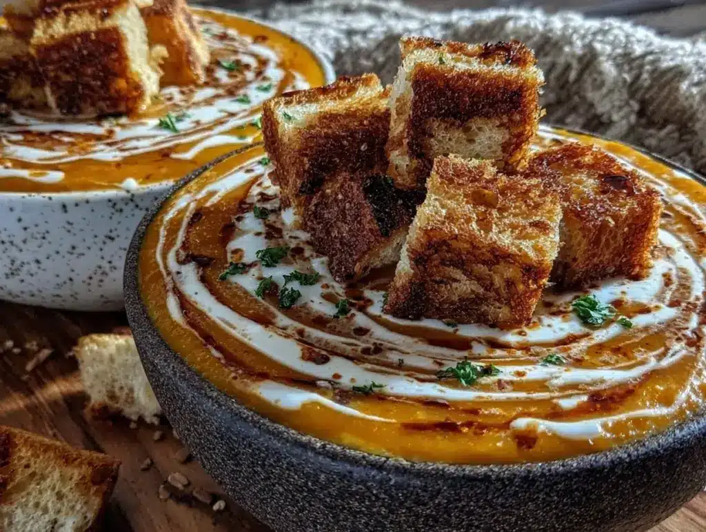 creamy butternut squash soup - featured image