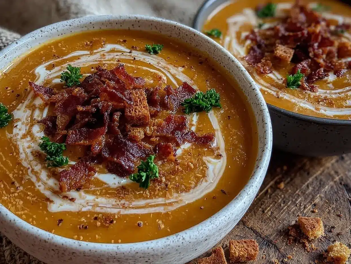 creamy butternut squash soup preparation steps
