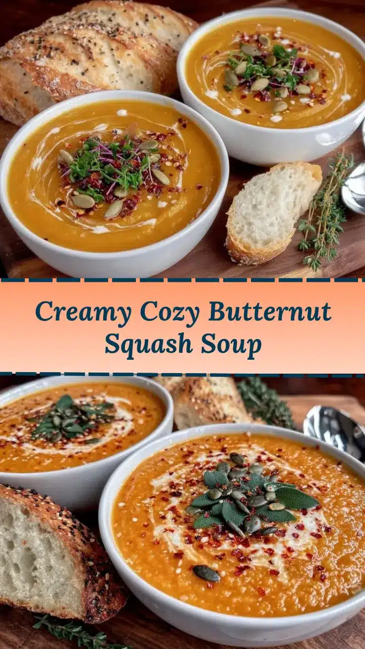 creamy butternut squash soup recipe