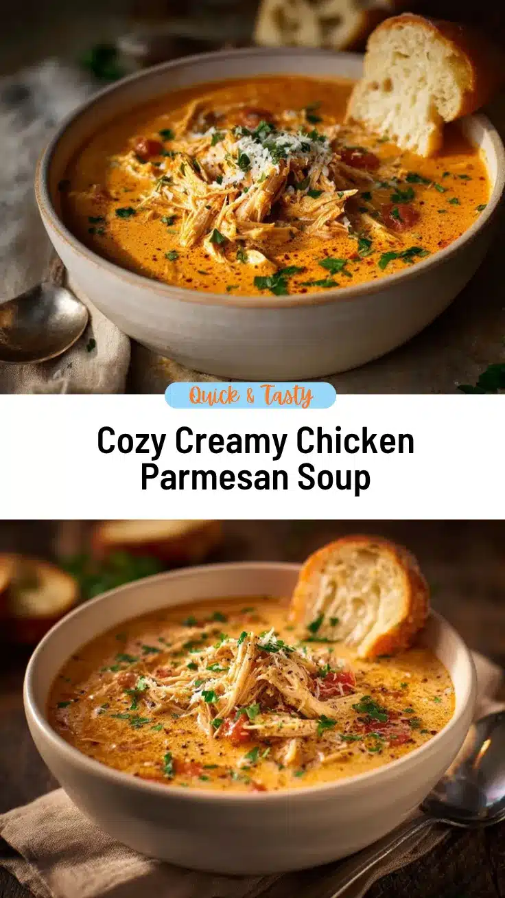 Creamy Chicken Parmesan Soup recipe