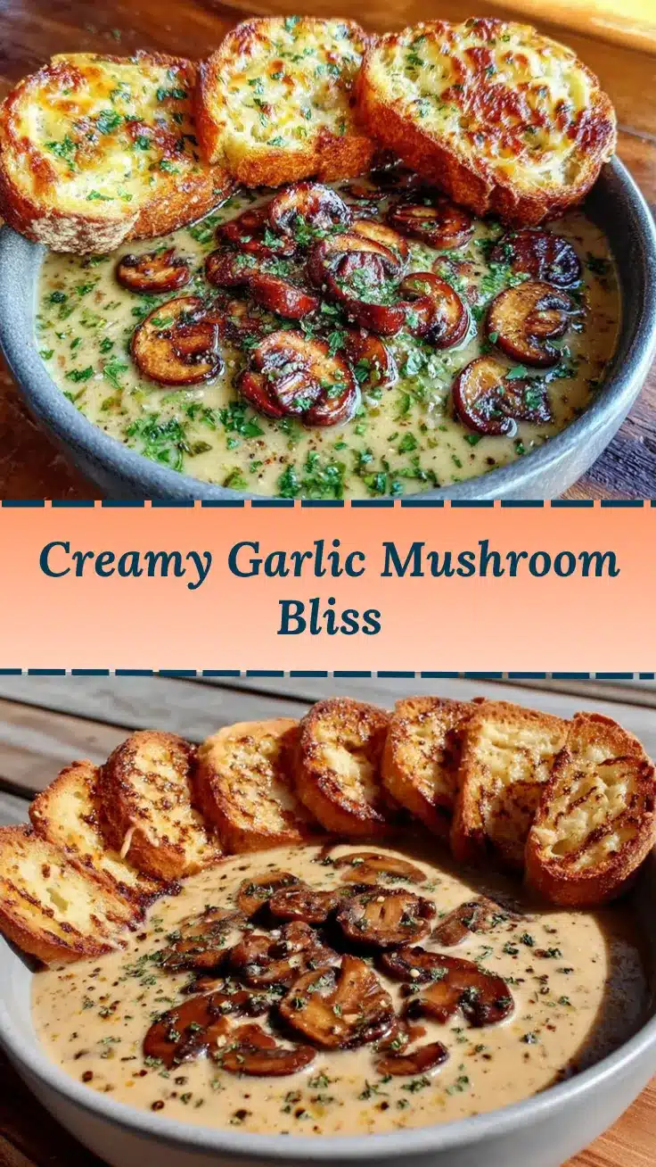 creamy garlic mushroom soup recipe