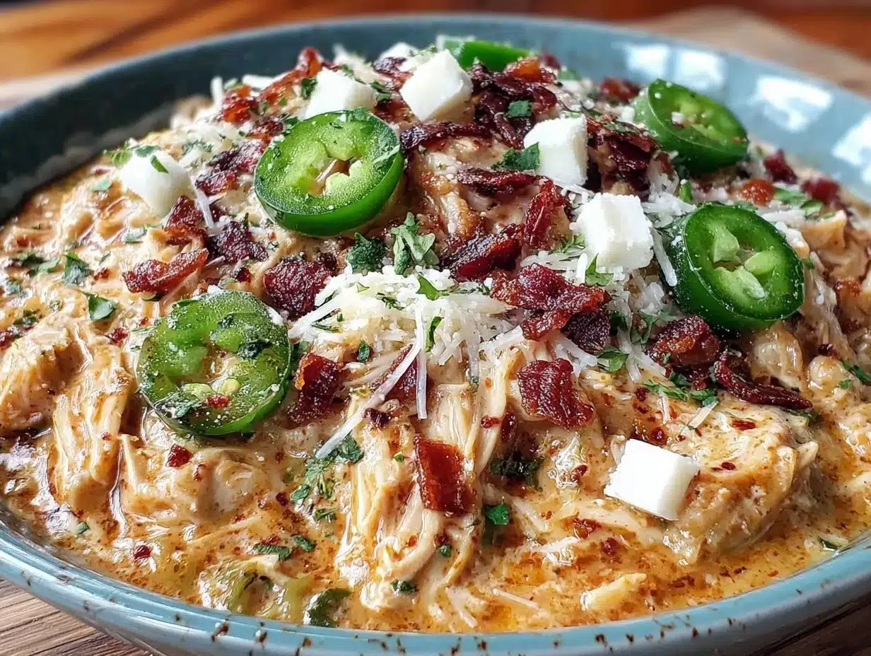 creamy jalapeño popper chicken chili preparation steps