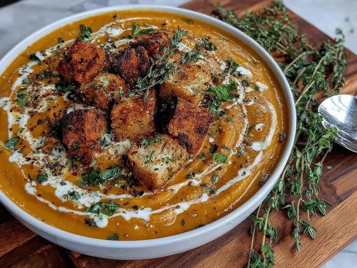 creamy roasted butternut squash soup preparation steps