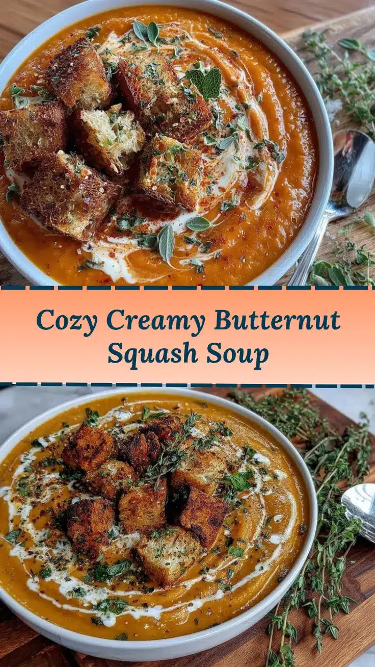 creamy roasted butternut squash soup recipe