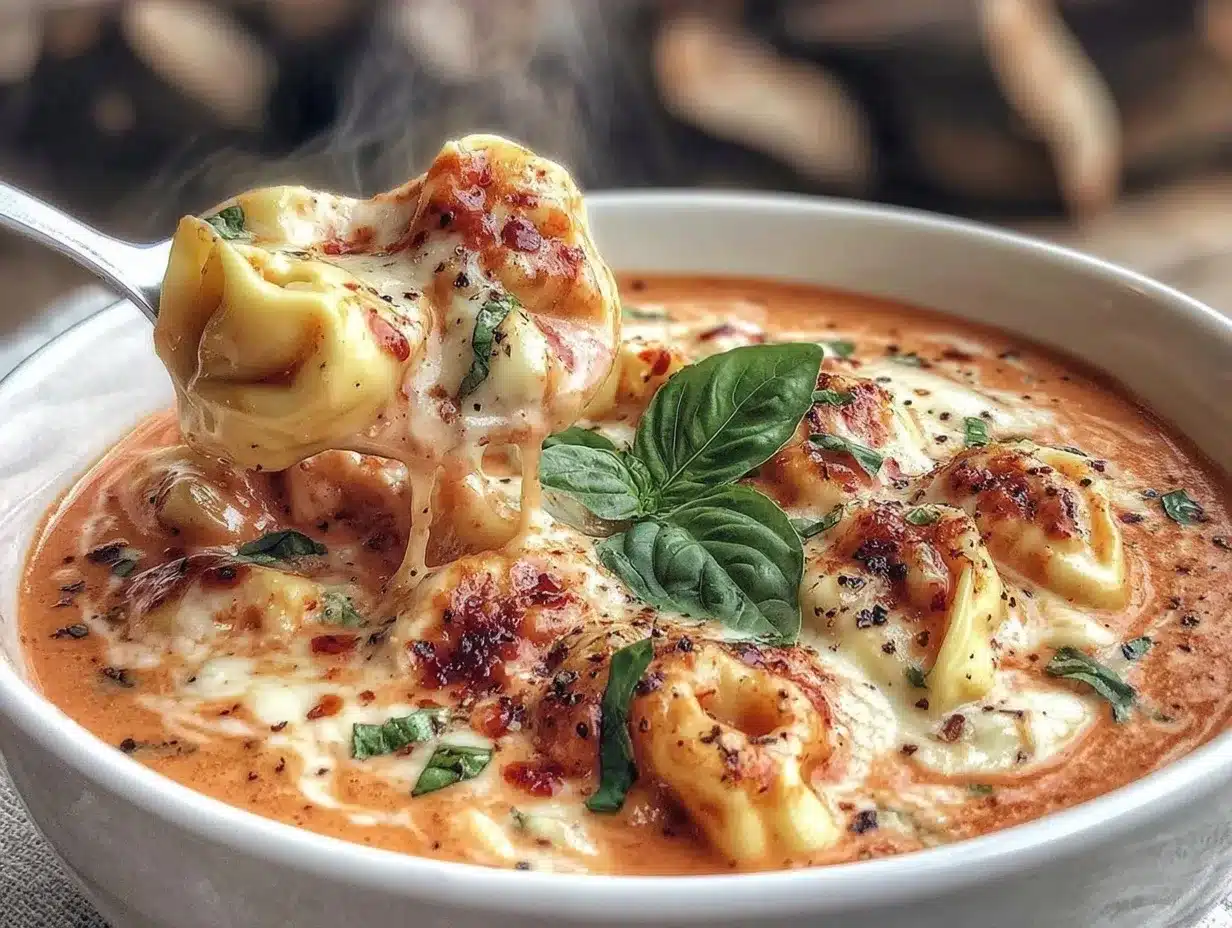 creamy tortellini soup preparation steps