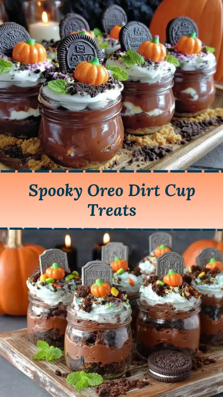 Halloween Dirt Cups recipe