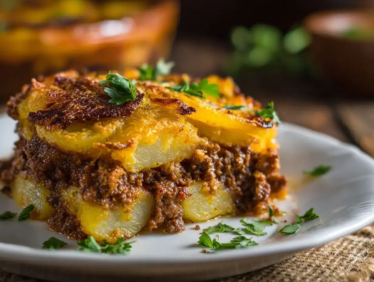hamburger potato casserole preparation steps