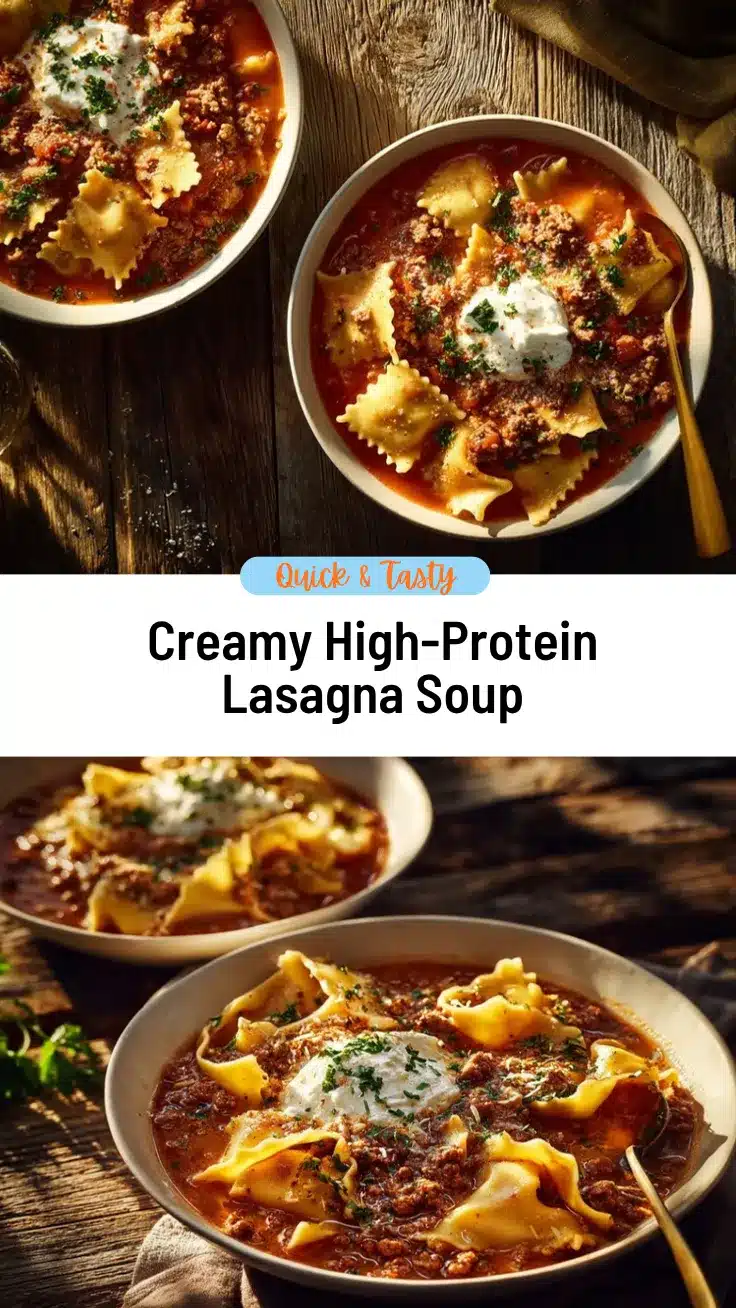high protein lasagna soup recipe