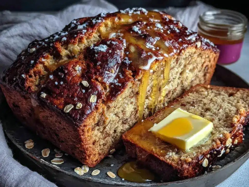 honey-cinnamon oatmeal bread - featured image