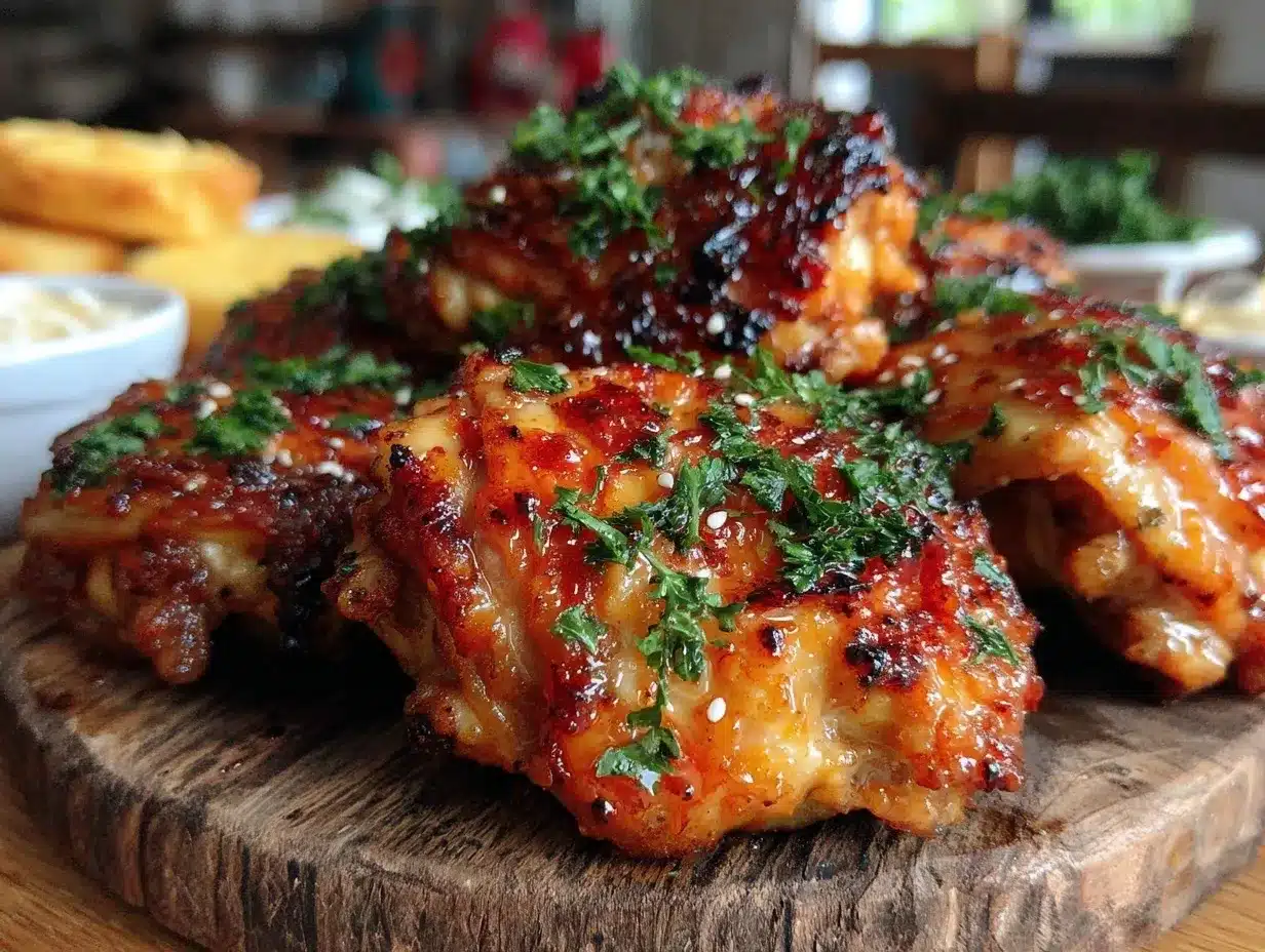 Honey Garlic Glazed Chicken Thighs preparation steps