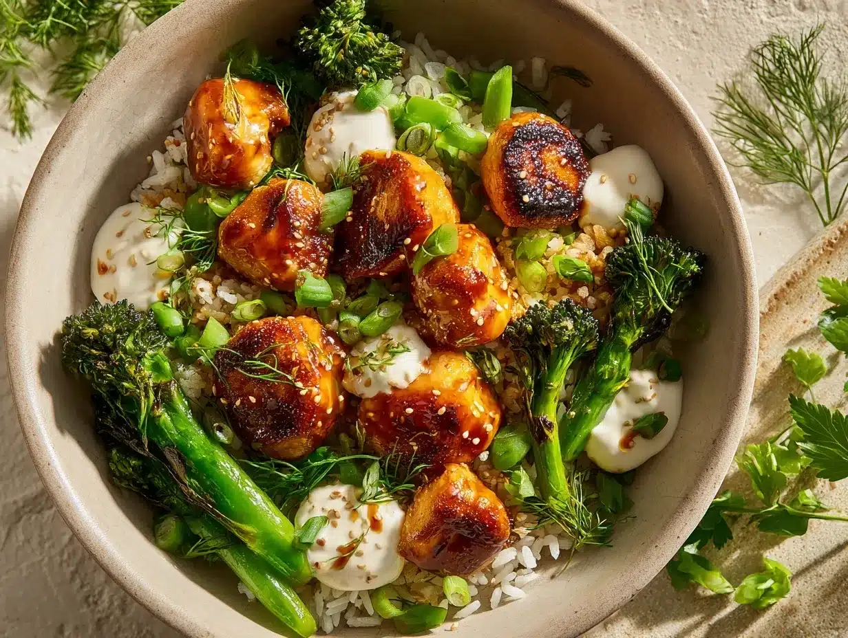 Hot Honey Chicken Bowl preparation steps
