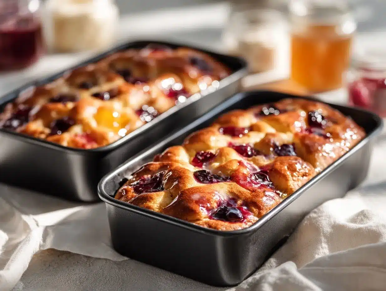 Jam Donut Focaccia preparation steps