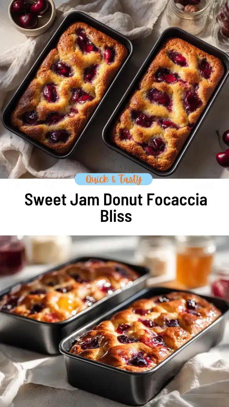 Jam Donut Focaccia recipe