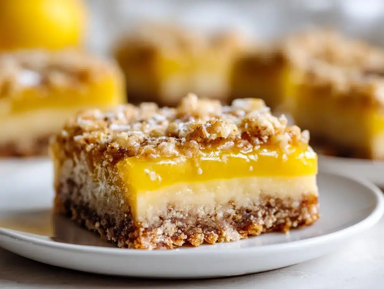 lemon oatmeal crumble bars preparation steps