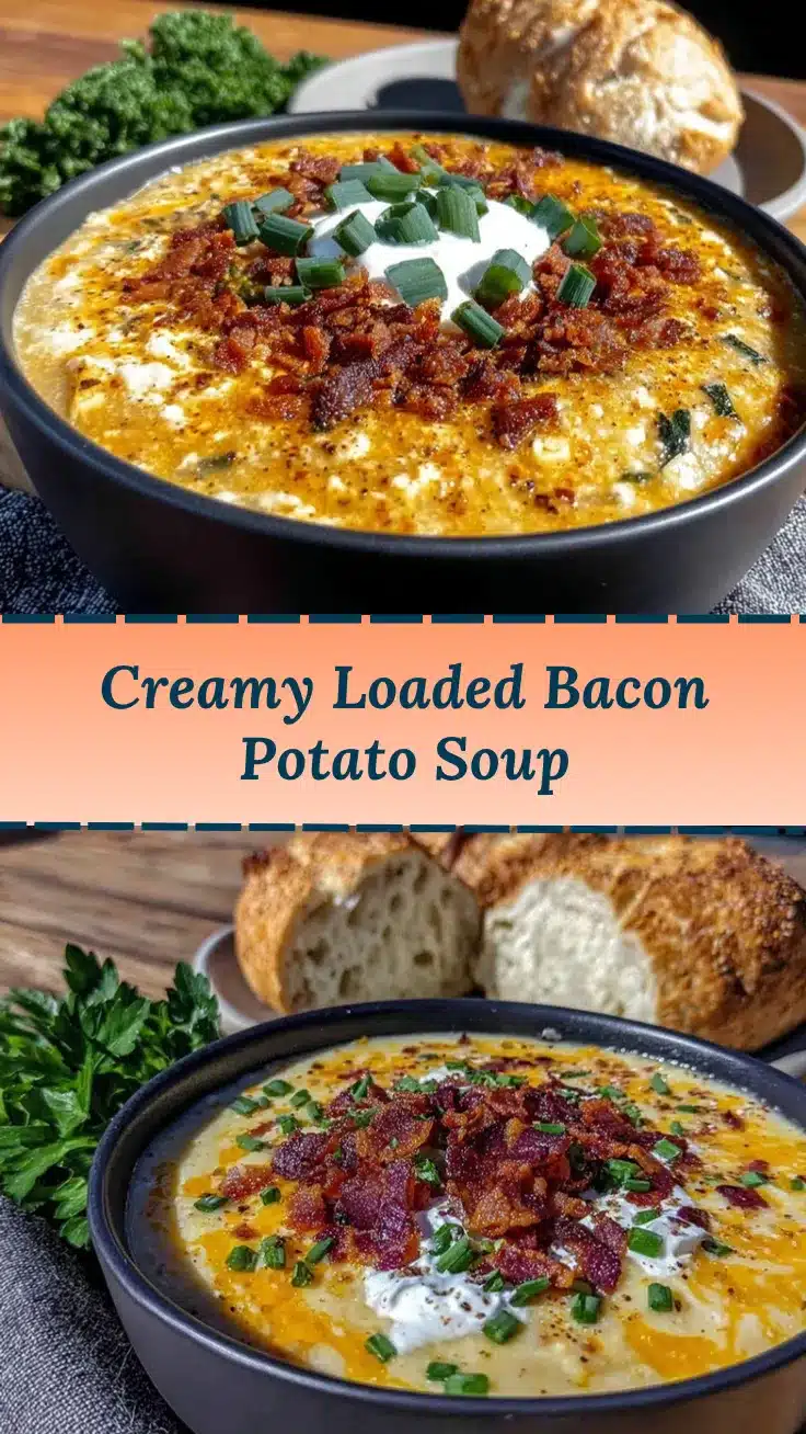 loaded bacon cheddar potato soup recipe