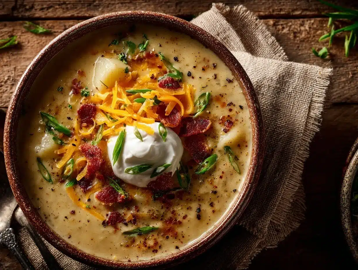 Loaded Baked Potato Soup preparation steps