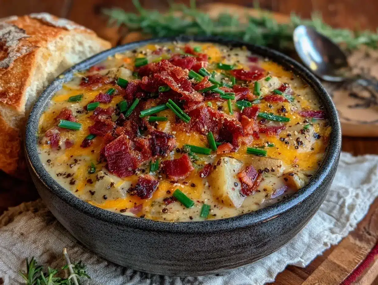 loaded potato soup preparation steps