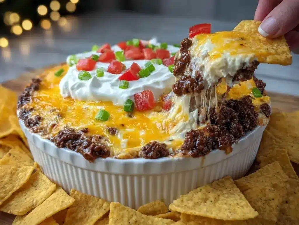 loaded taco dip - featured image