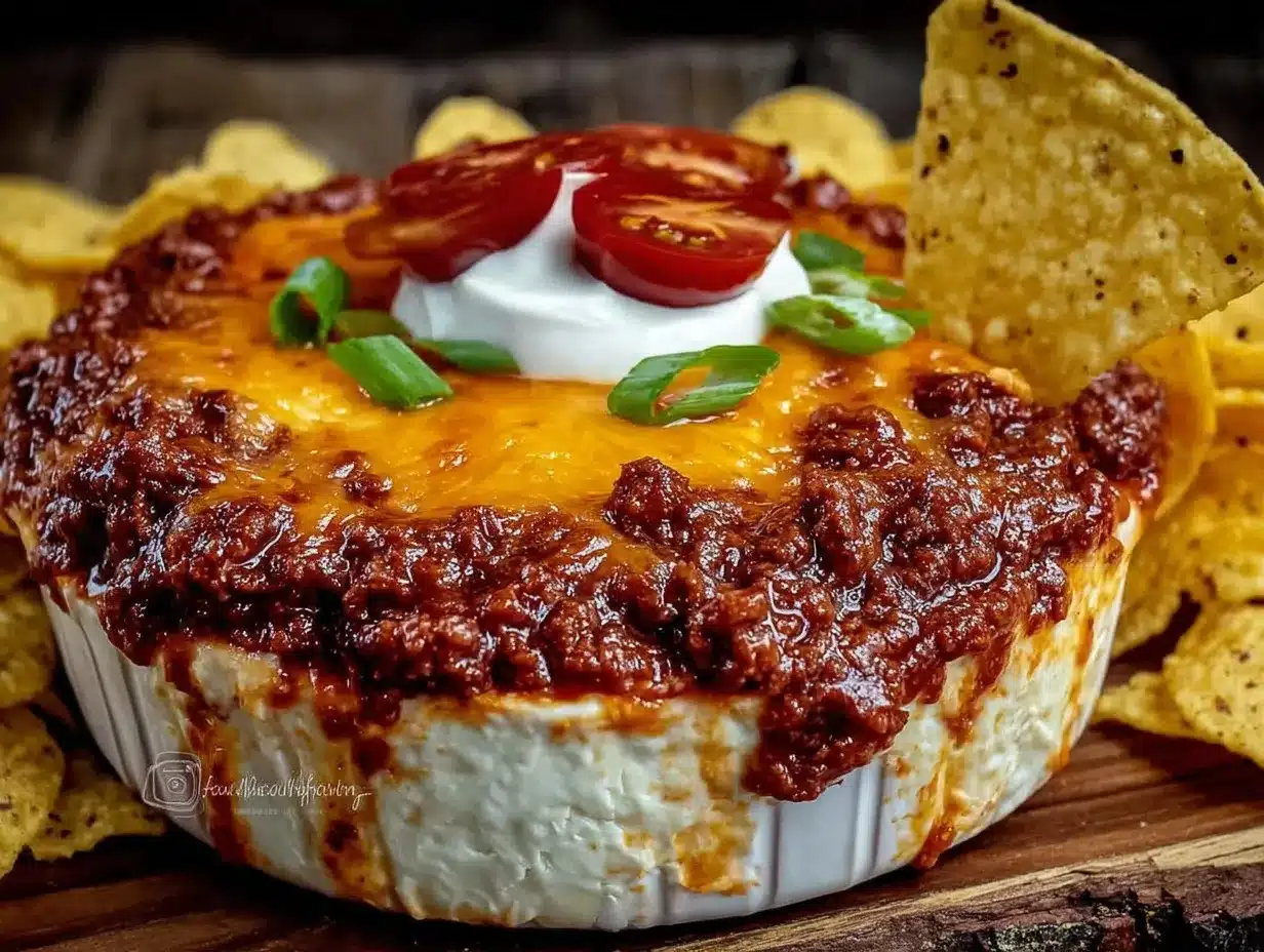 loaded taco dip preparation steps