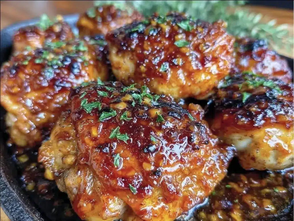 Maple Dijon Glazed Chicken Thighs - featured image