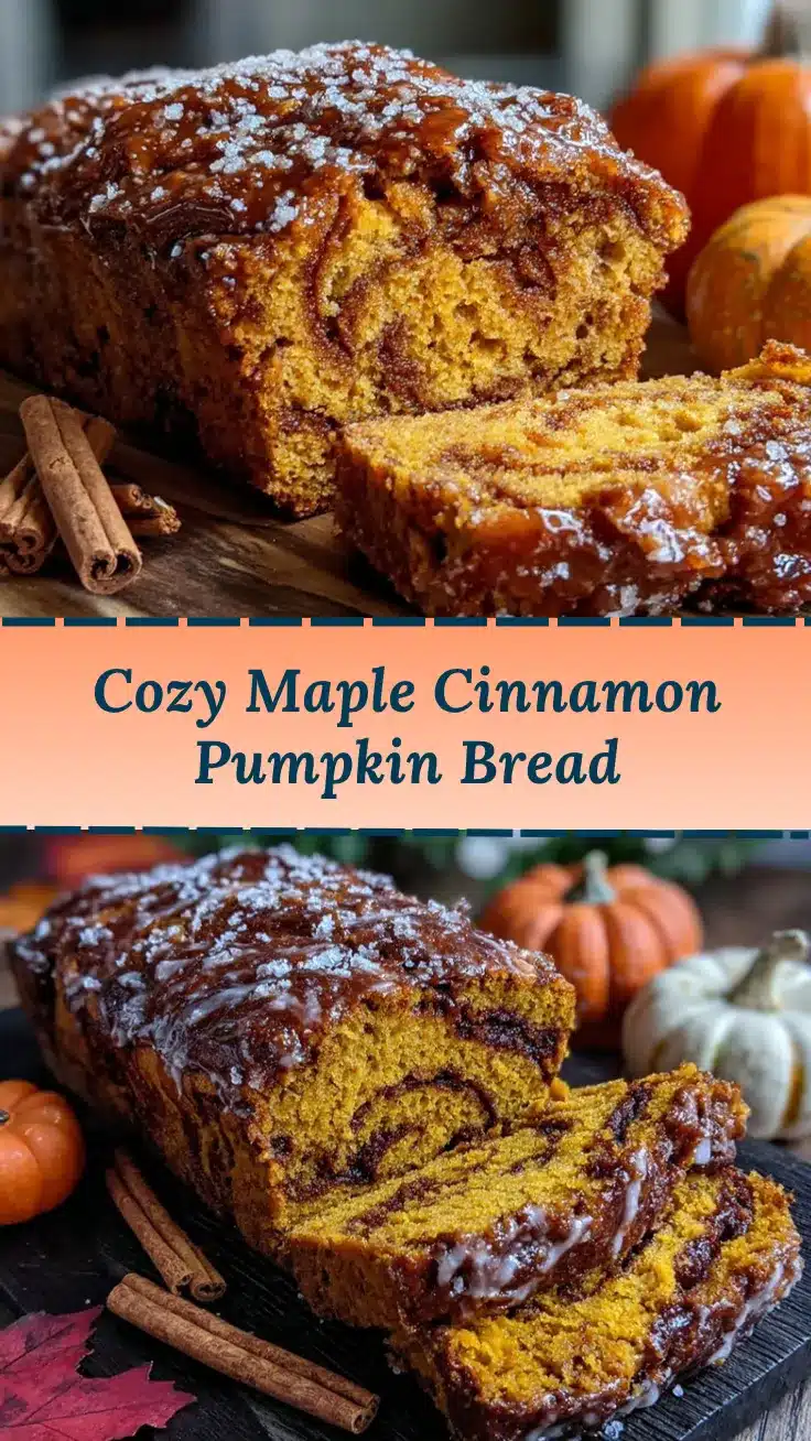 maple glazed cinnamon pumpkin bread recipe