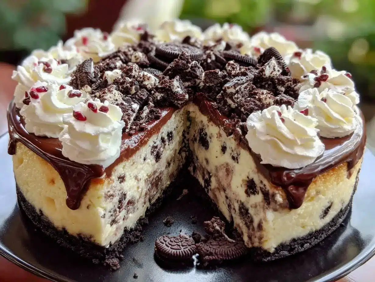 Oreo cheesecake preparation steps