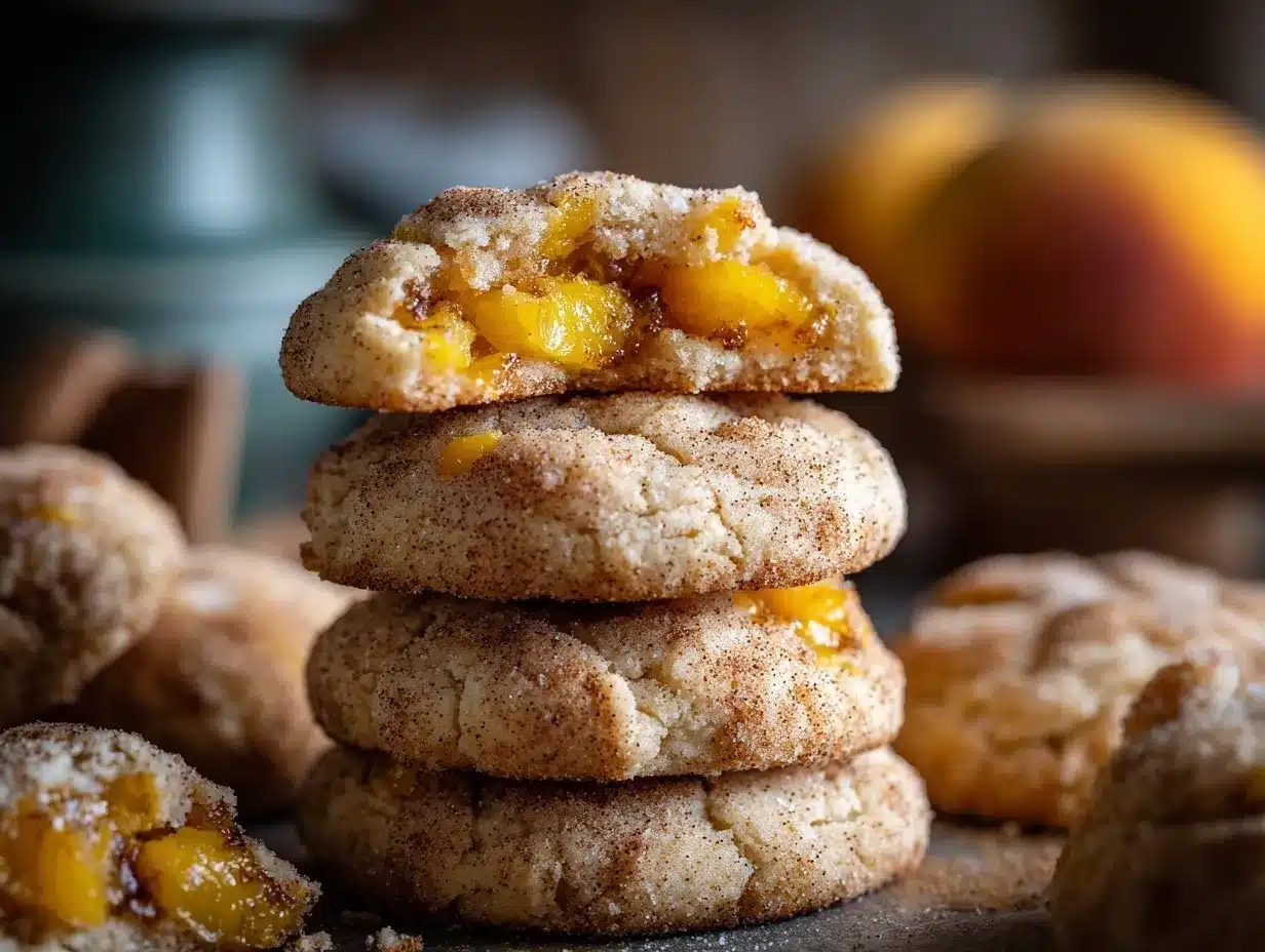 Peach Cobbler Cookies preparation steps