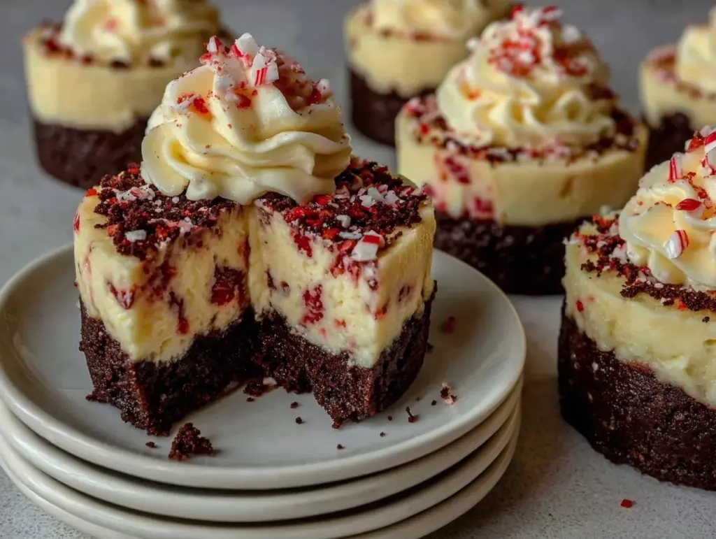 peppermint cheesecakes - featured image
