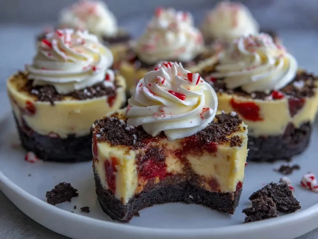 peppermint cheesecakes - featured image