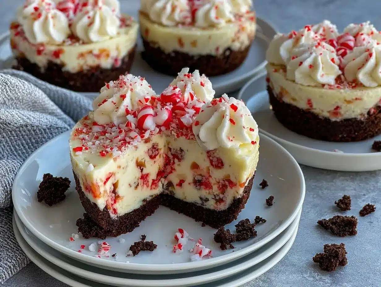 peppermint cheesecakes preparation steps