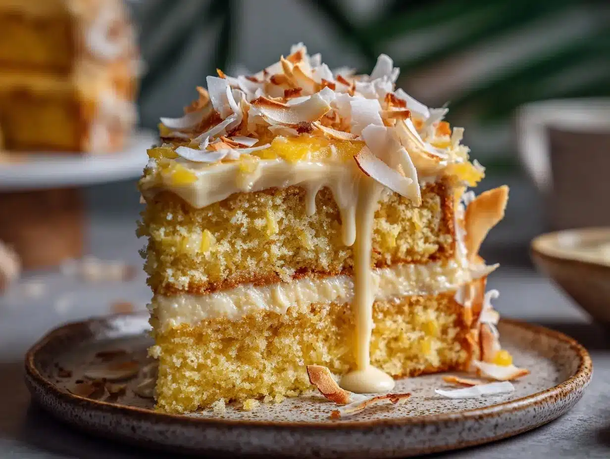 pineapple coconut cake preparation steps