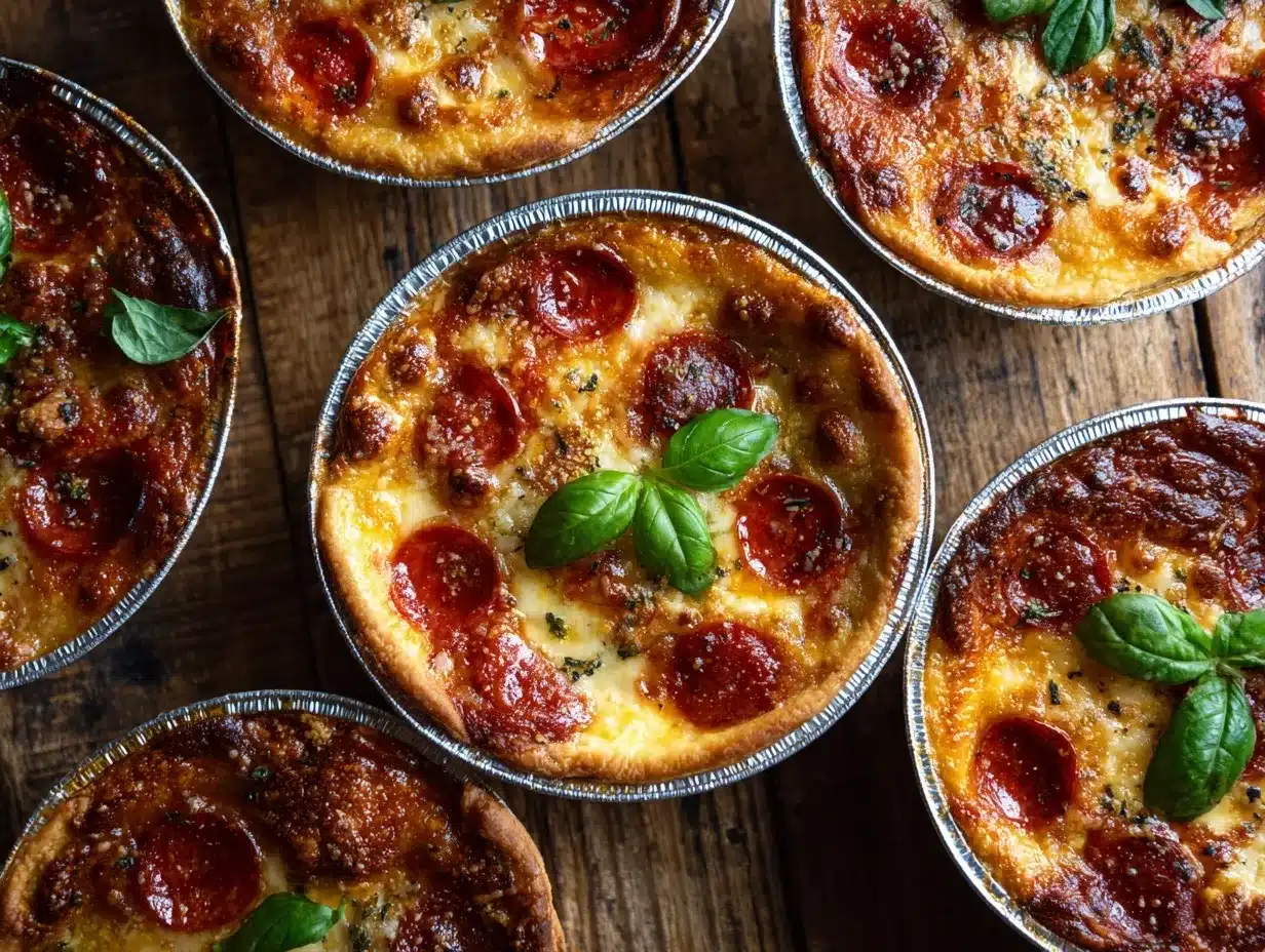 Pizza pot pies preparation steps