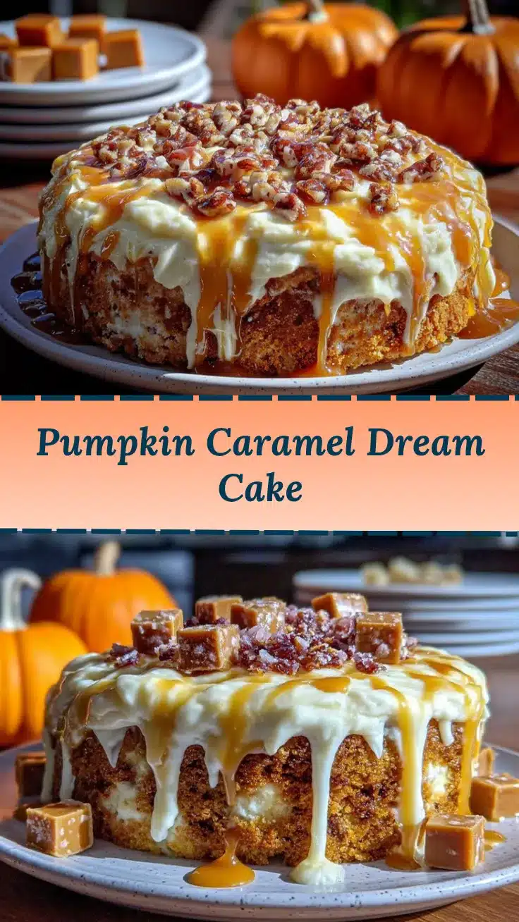 pumpkin caramel poke cake recipe