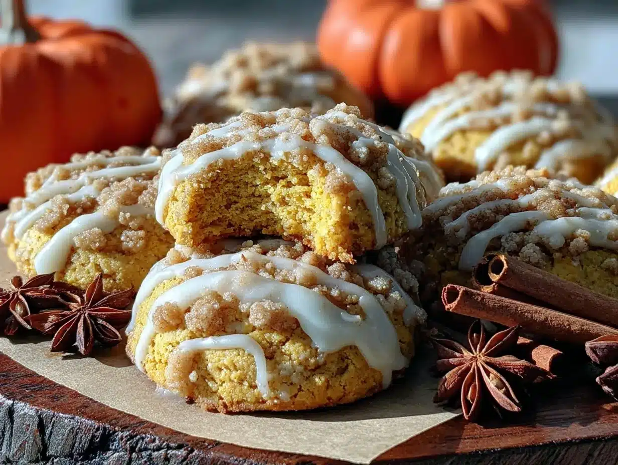 pumpkin coffee cake cookies preparation steps