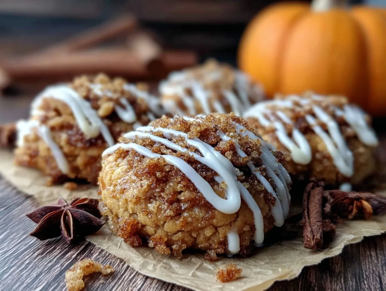 pumpkin coffee cake cookies preparation steps