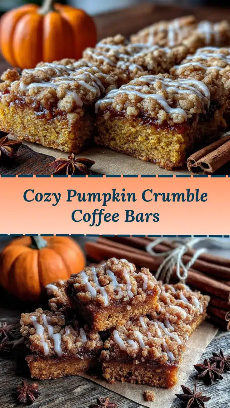 pumpkin coffee cake crumble bars recipe