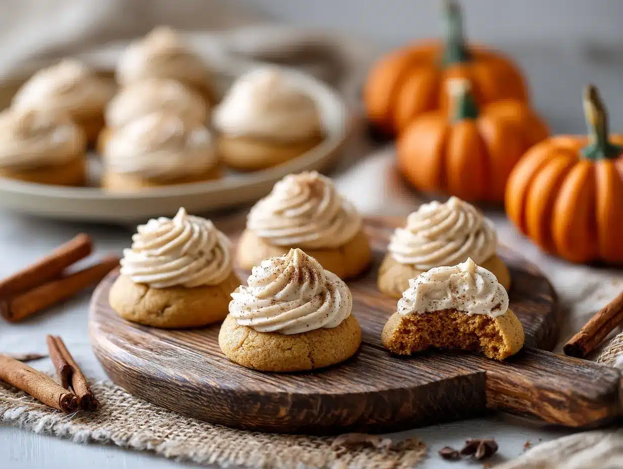 Pumpkin Cookies with Cinnamon Frosting preparation steps