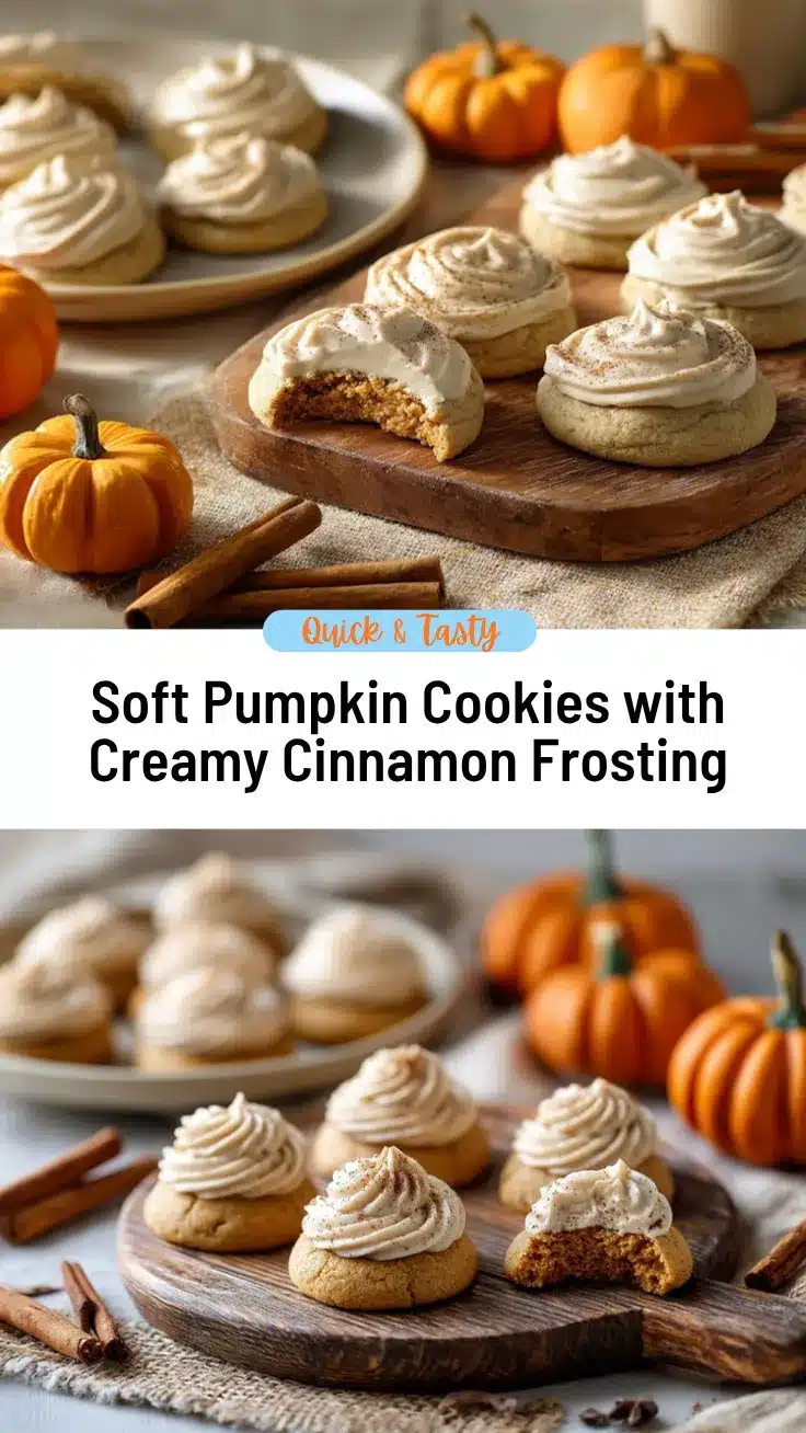 Pumpkin Cookies with Cinnamon Frosting recipe