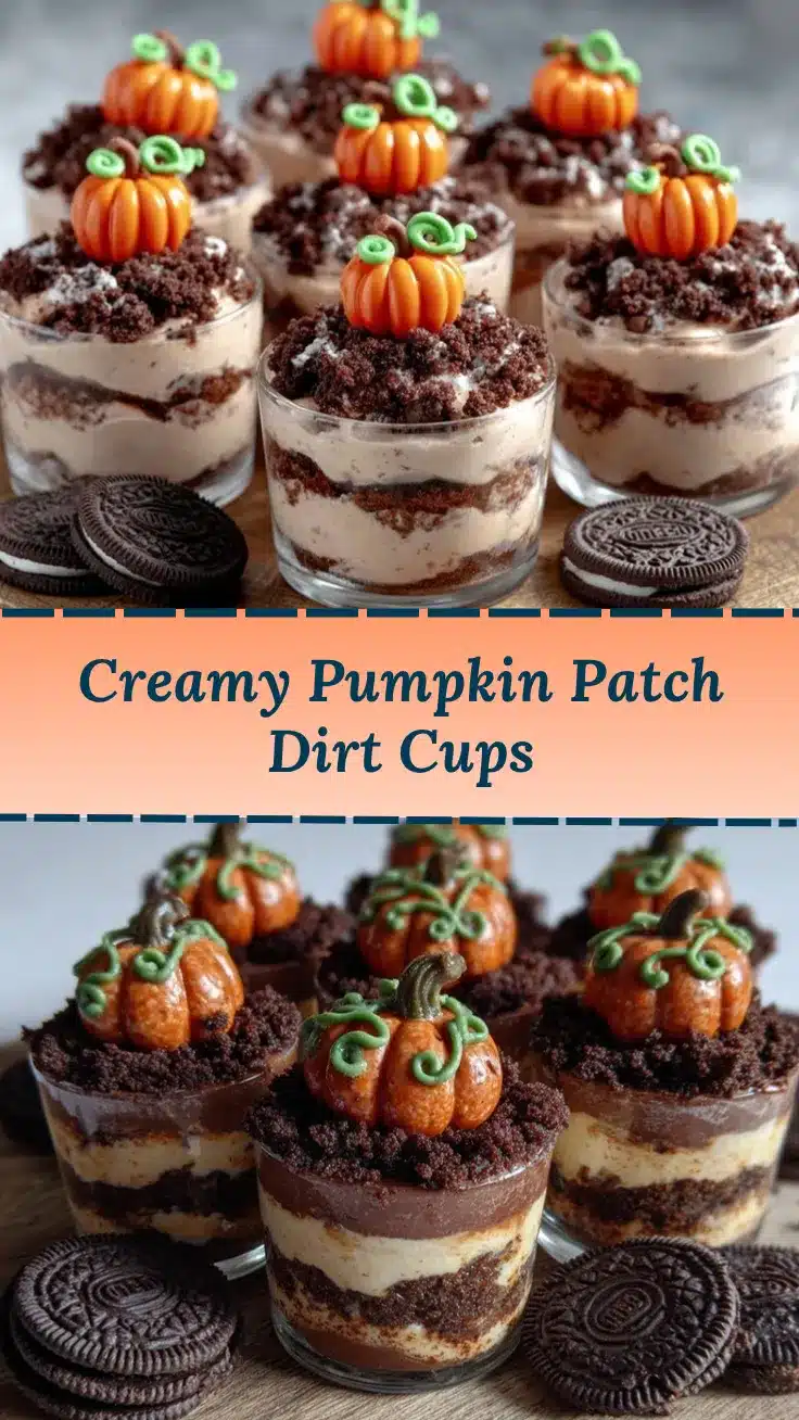 Pumpkin Patch Dirt Cups recipe