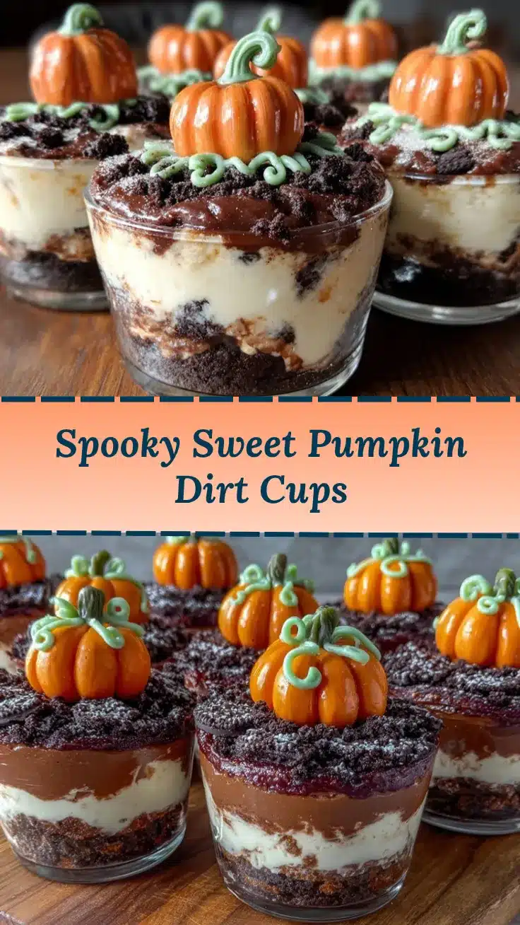Pumpkin Patch Dirt Cups recipe