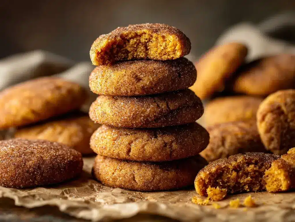 Pumpkin Snickerdoodle Cookies - featured image