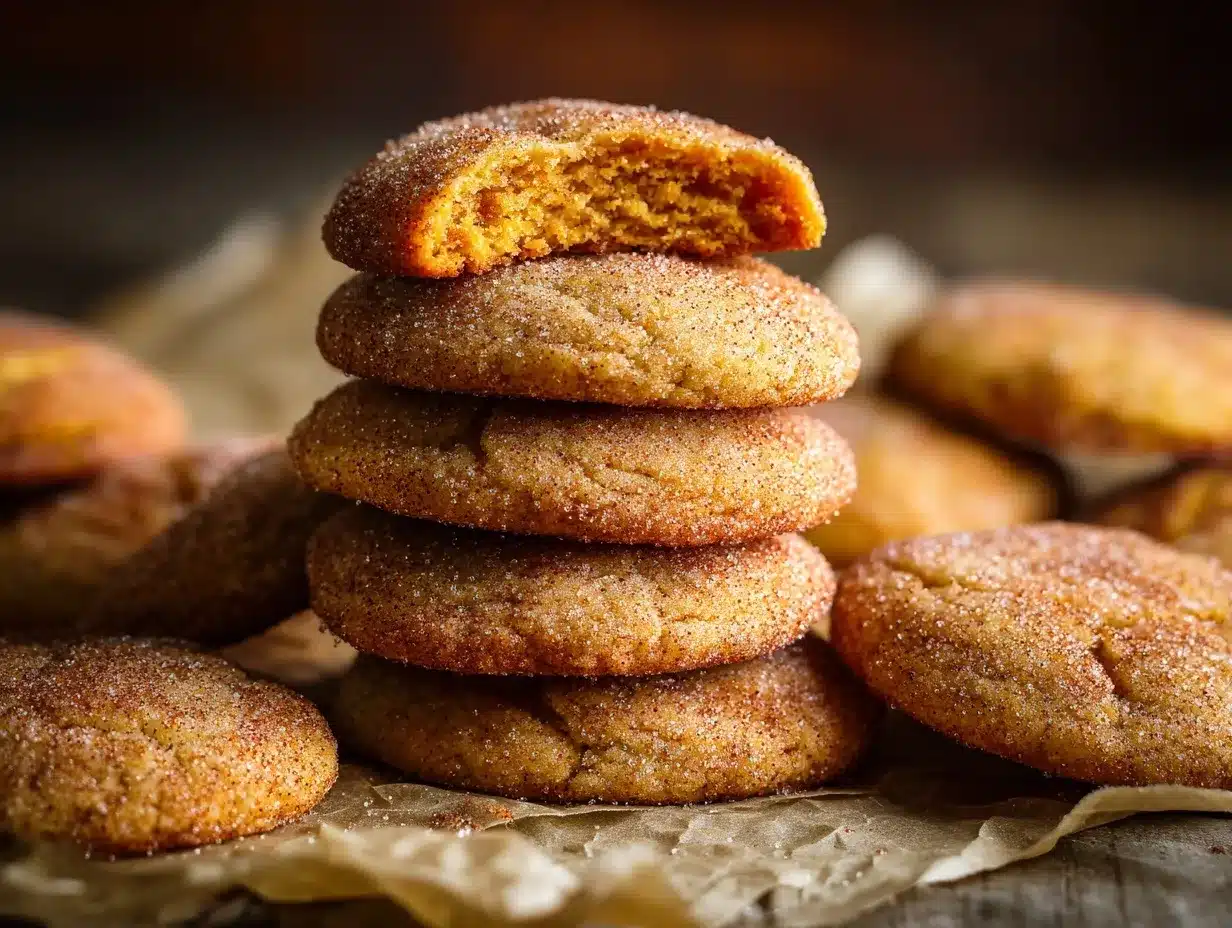Pumpkin Snickerdoodle Cookies preparation steps