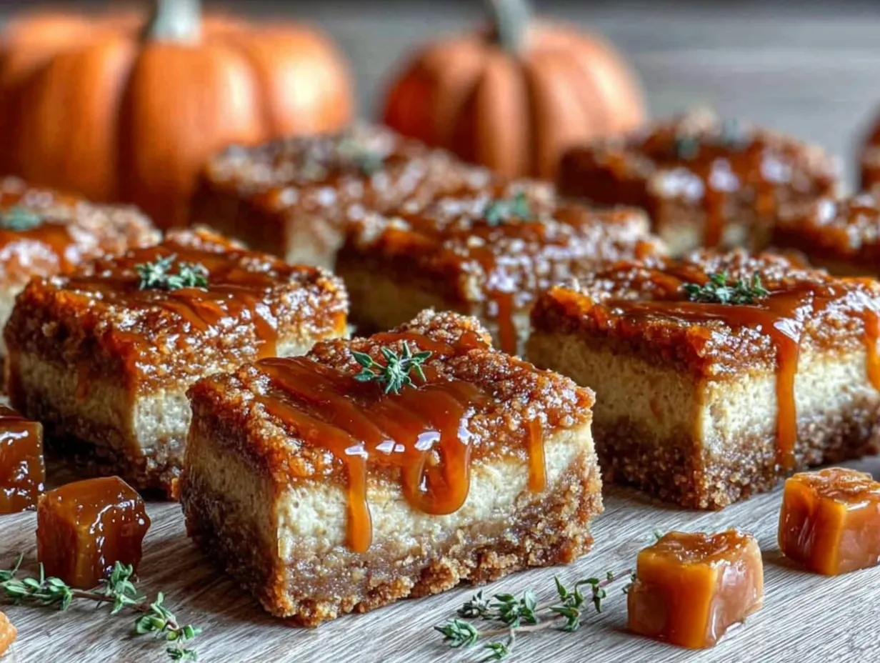 pumpkin spice cheesecake bars preparation steps